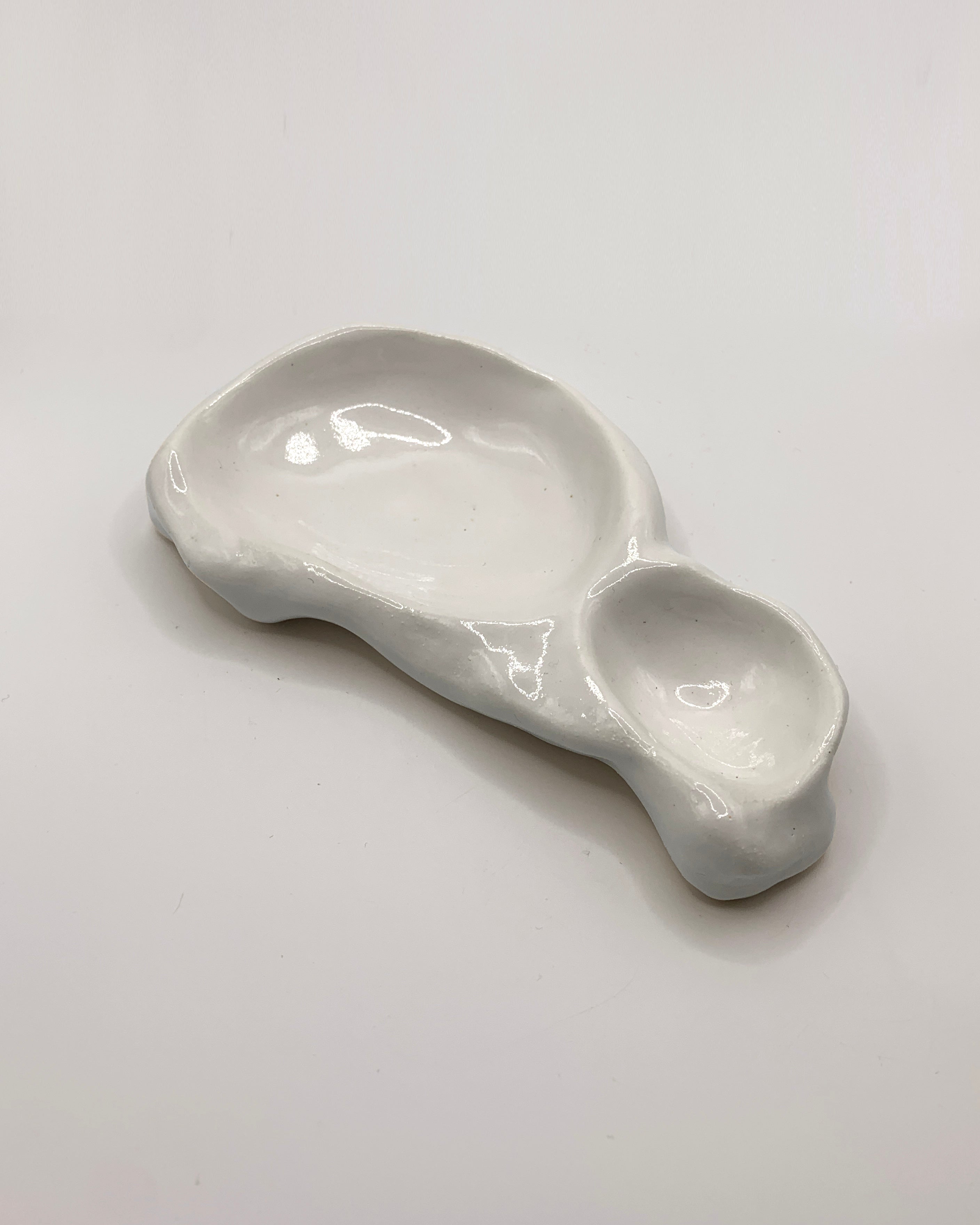 Handmade Porcelain Double Dish