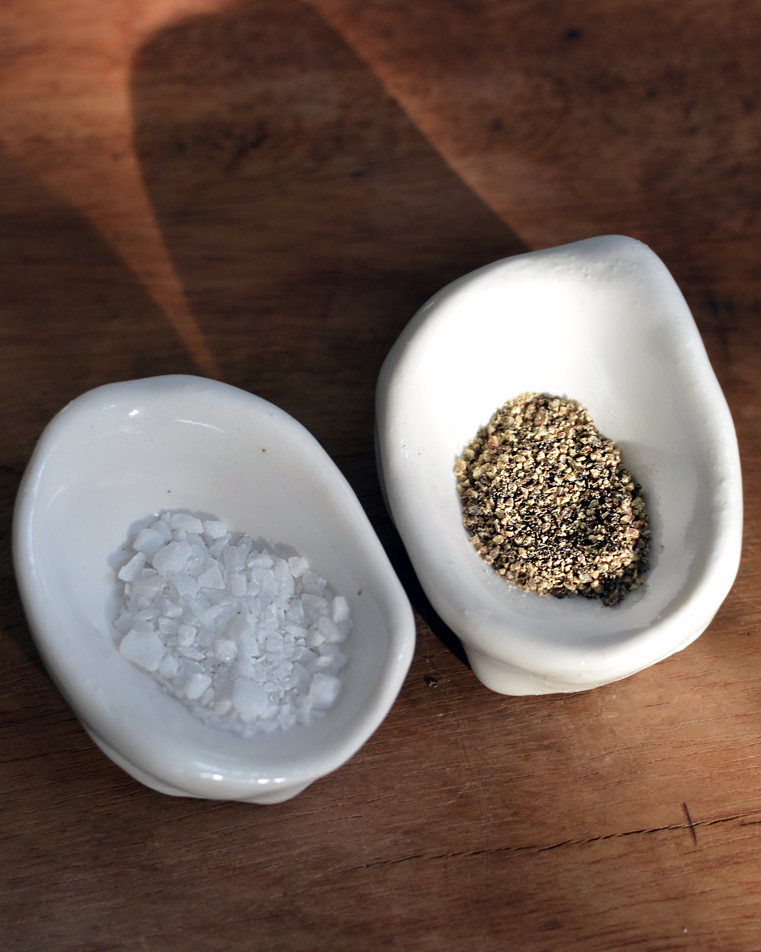 Handmade Porcelain Mini Vessel Pair