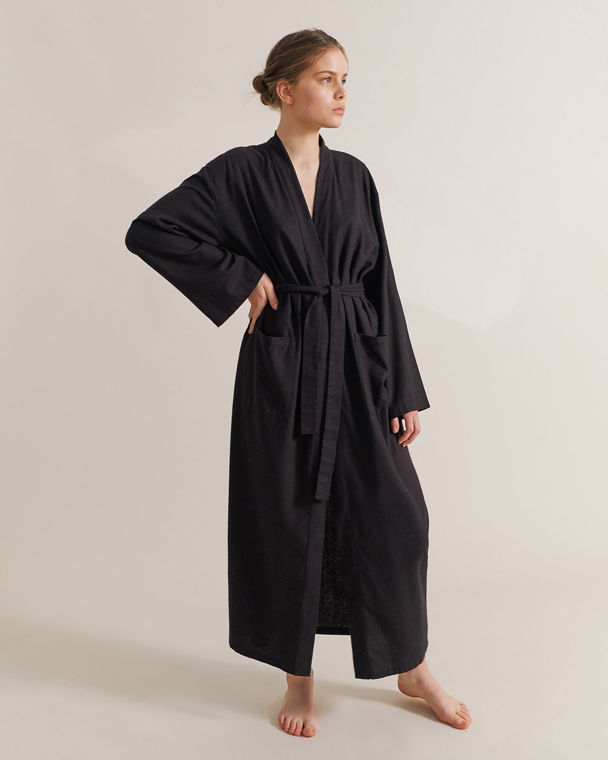 Thalia Robe - Raw Silk