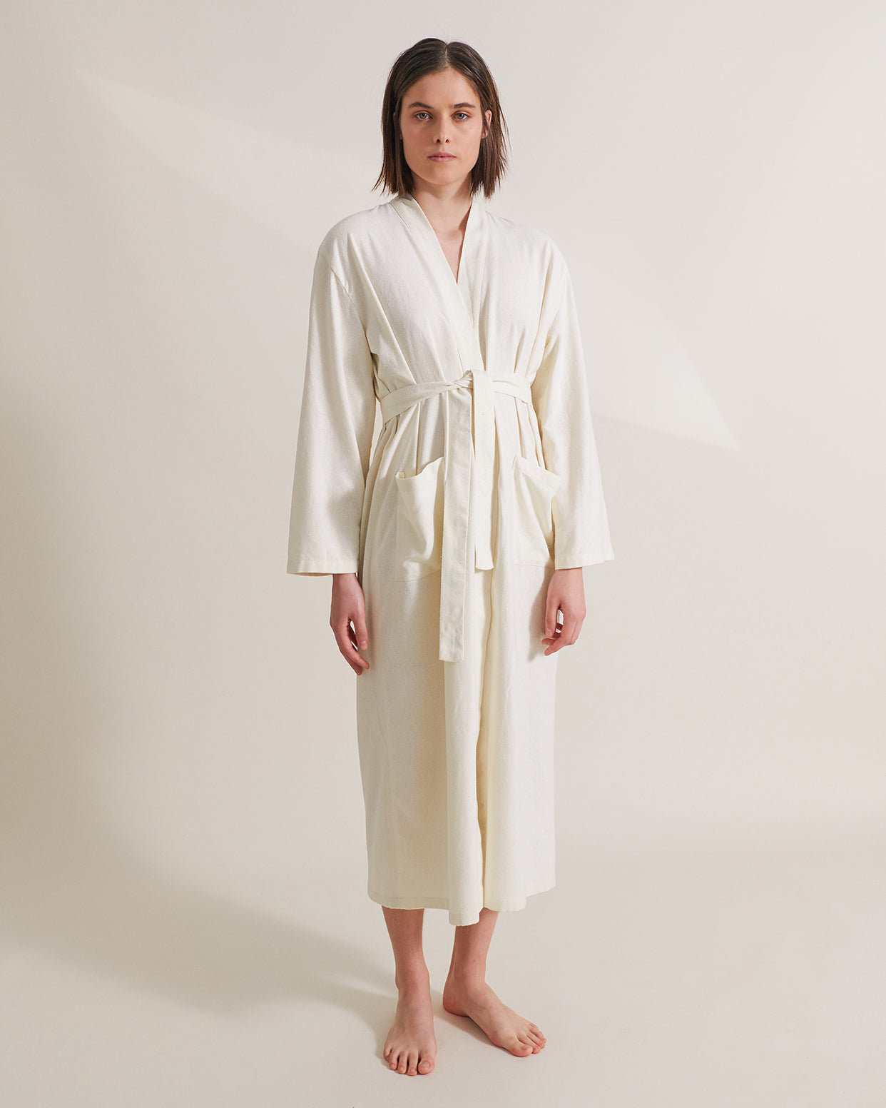 Thalia Robe - Raw Silk